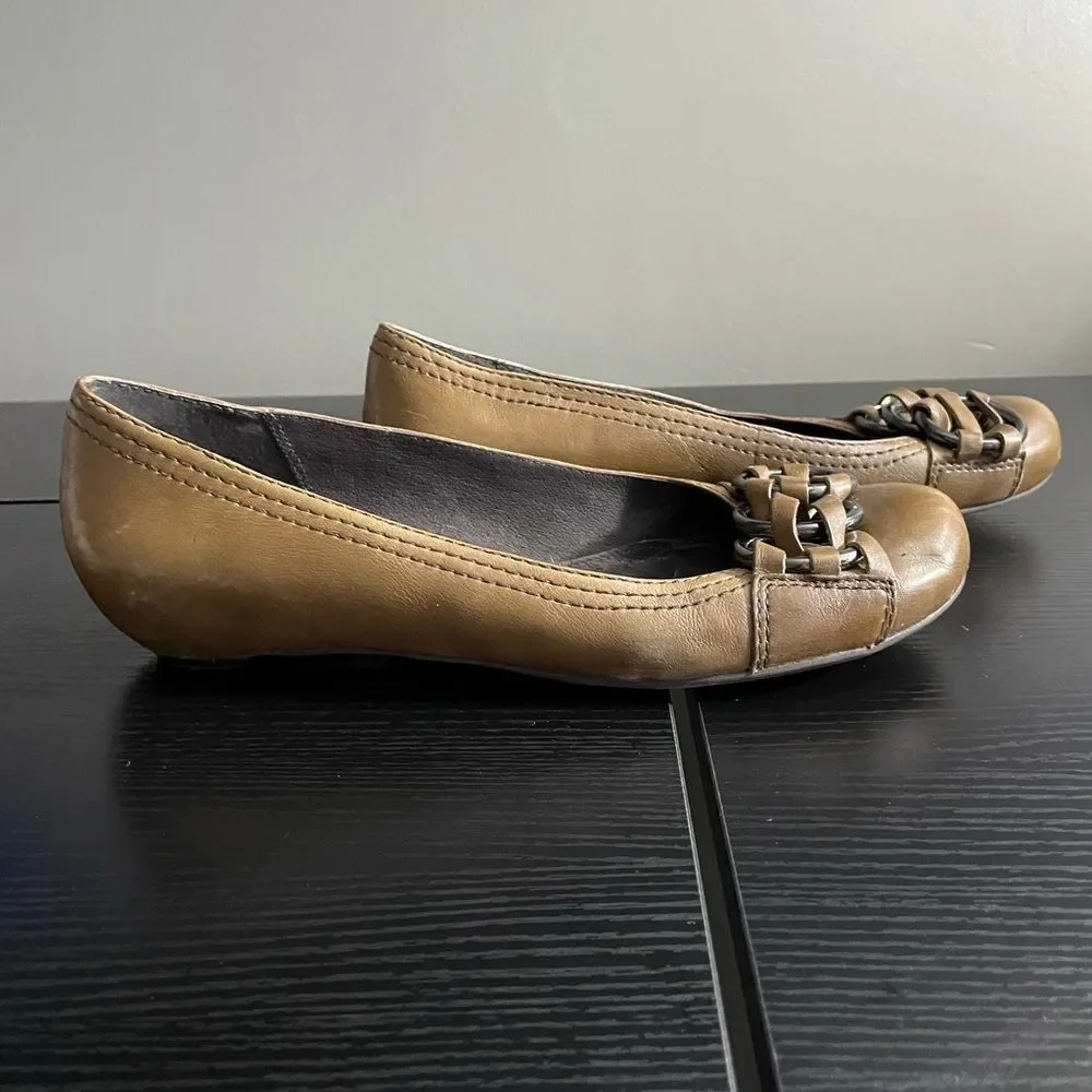 Bivel sold by Nordstrom Leather Braided Toe Covered Flat Slight Wedge Flat, 40 - Picture 7 of 13